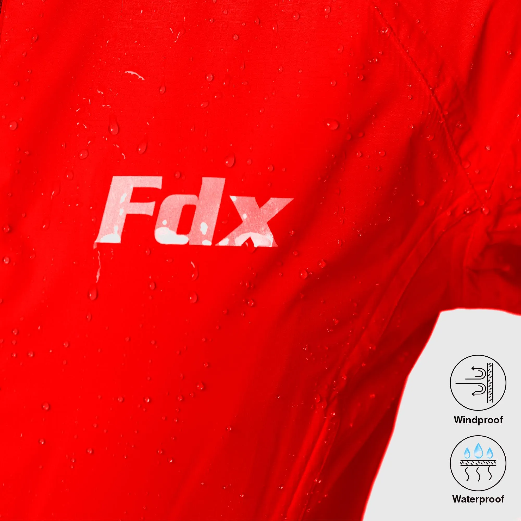 Fdx Defray Red Men's & Boy's Waterproof Cycling Jacket