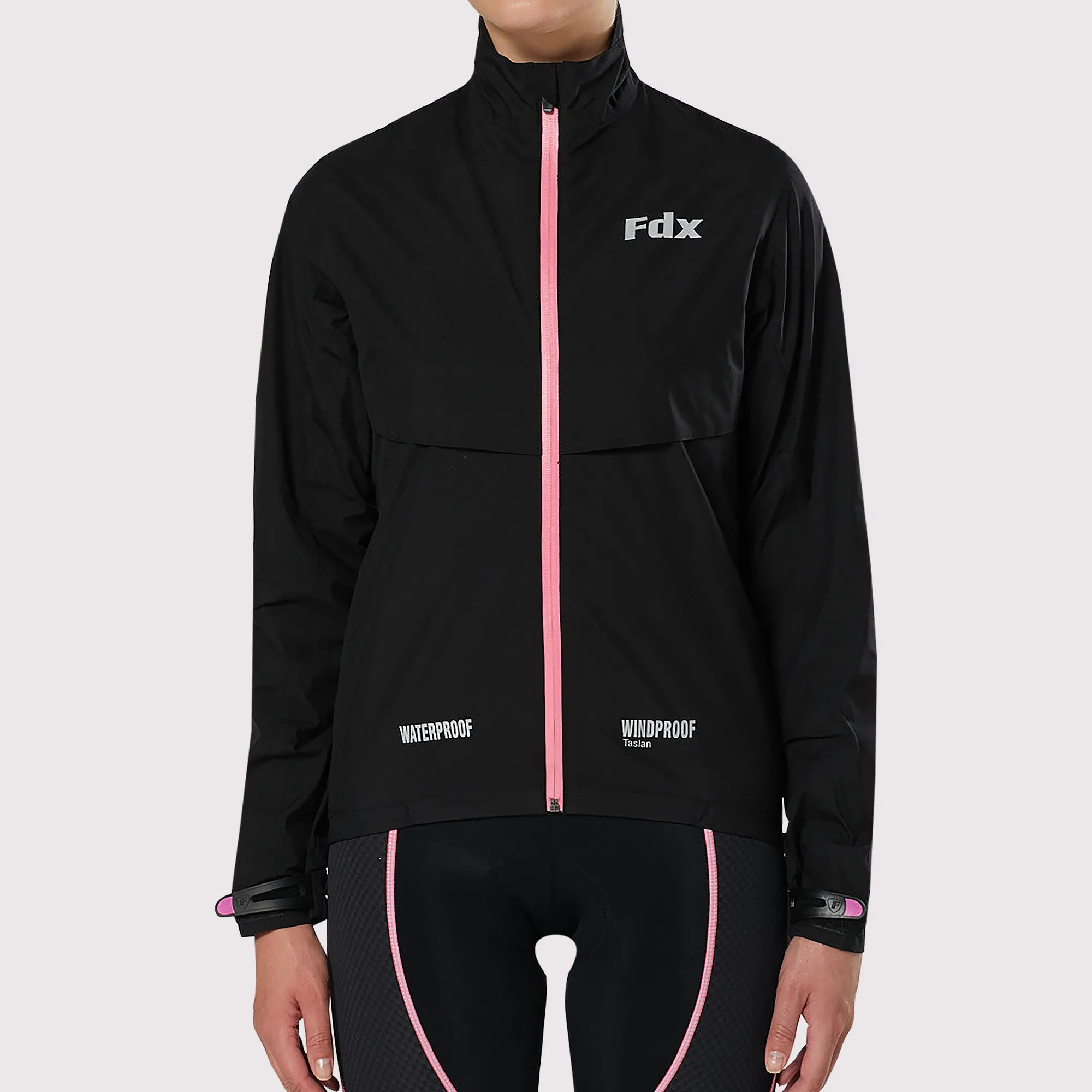 Fdx Evex Women's & Girl's Pink Waterproof Cycling Jacket