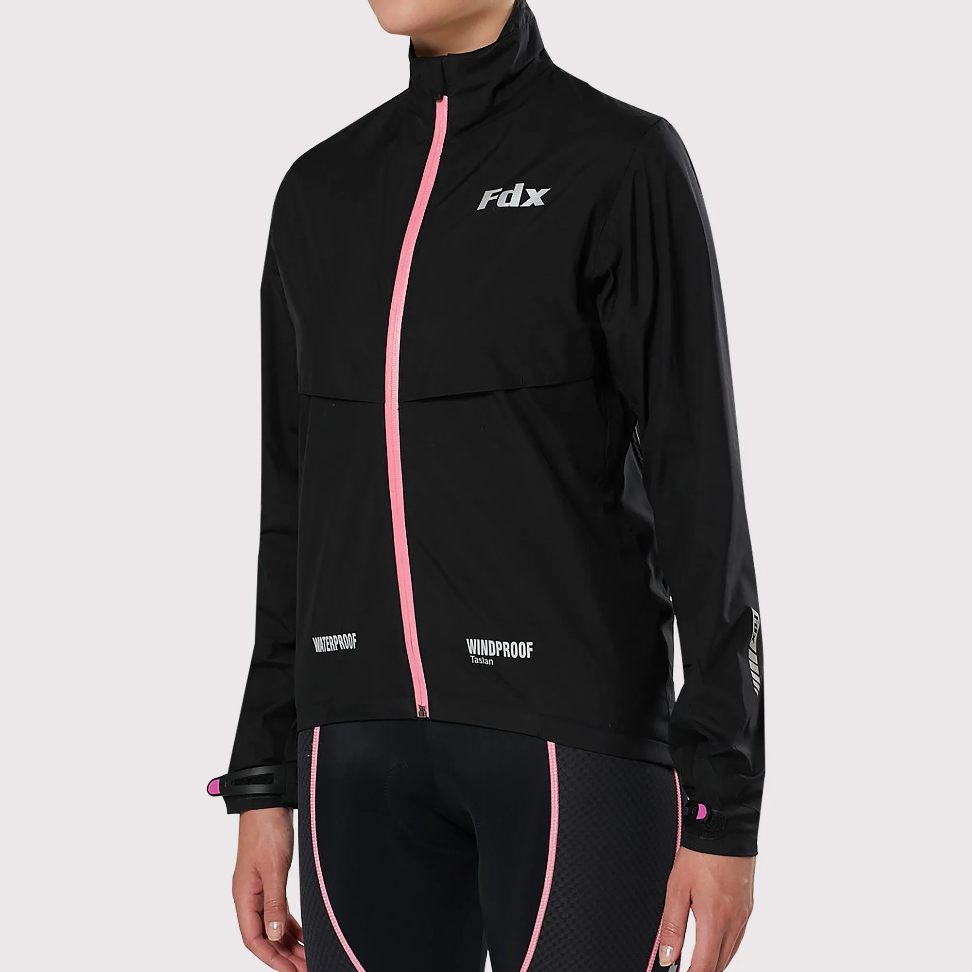 Fdx Evex Women's & Girl's Pink Waterproof Cycling Jacket