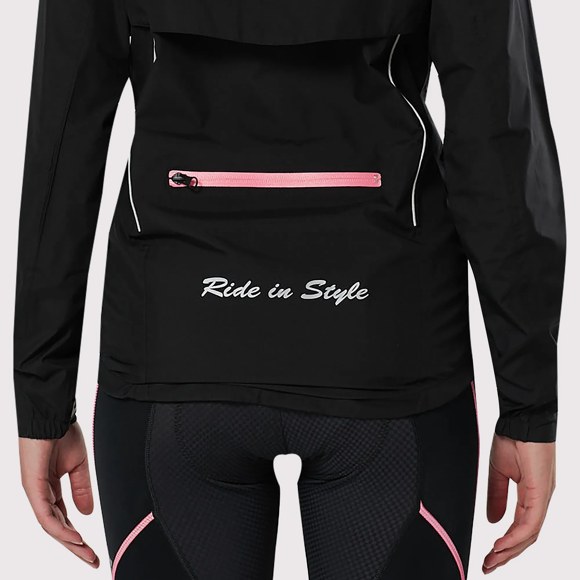 Fdx Evex Women's & Girl's Pink Waterproof Cycling Jacket