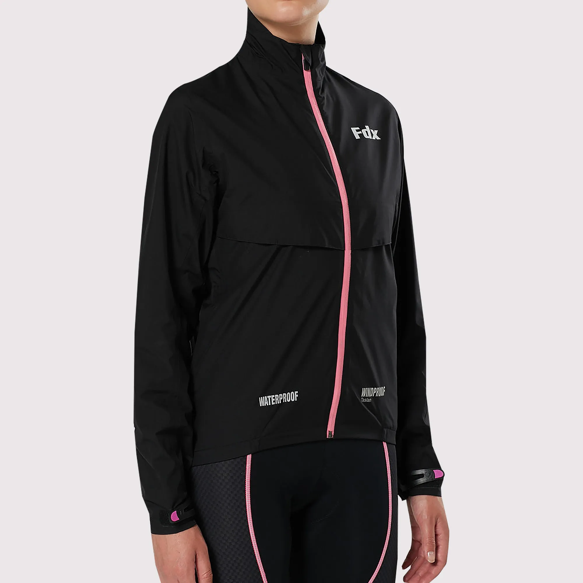 Fdx Evex Women's & Girl's Pink Waterproof Cycling Jacket