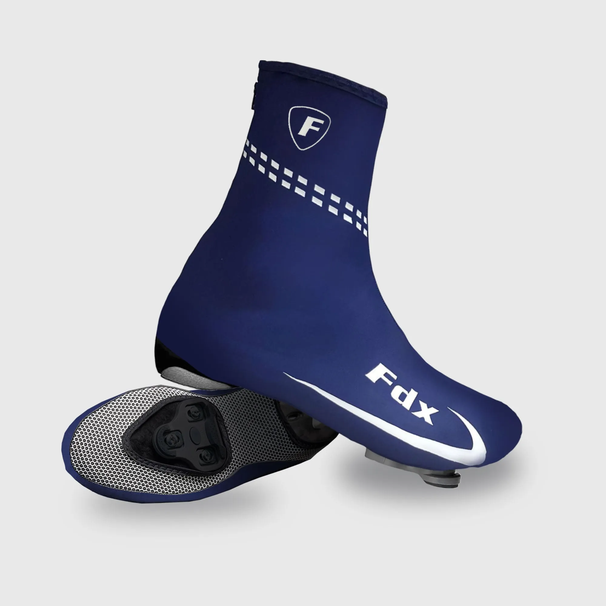 Fdx Sc3 Navy Blue Cycling Shoe Covers