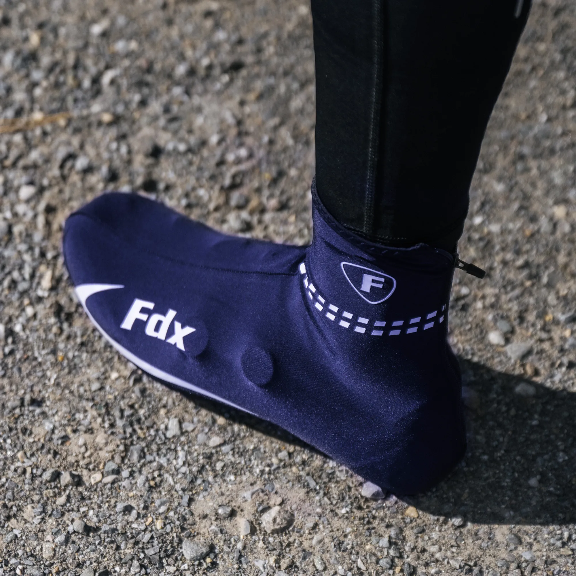 Fdx Sc3 Navy Blue Cycling Shoe Covers