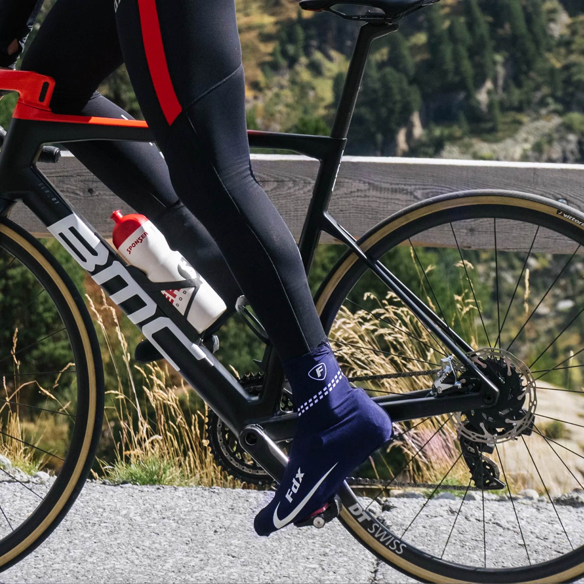 Fdx Sc3 Navy Blue Cycling Shoe Covers