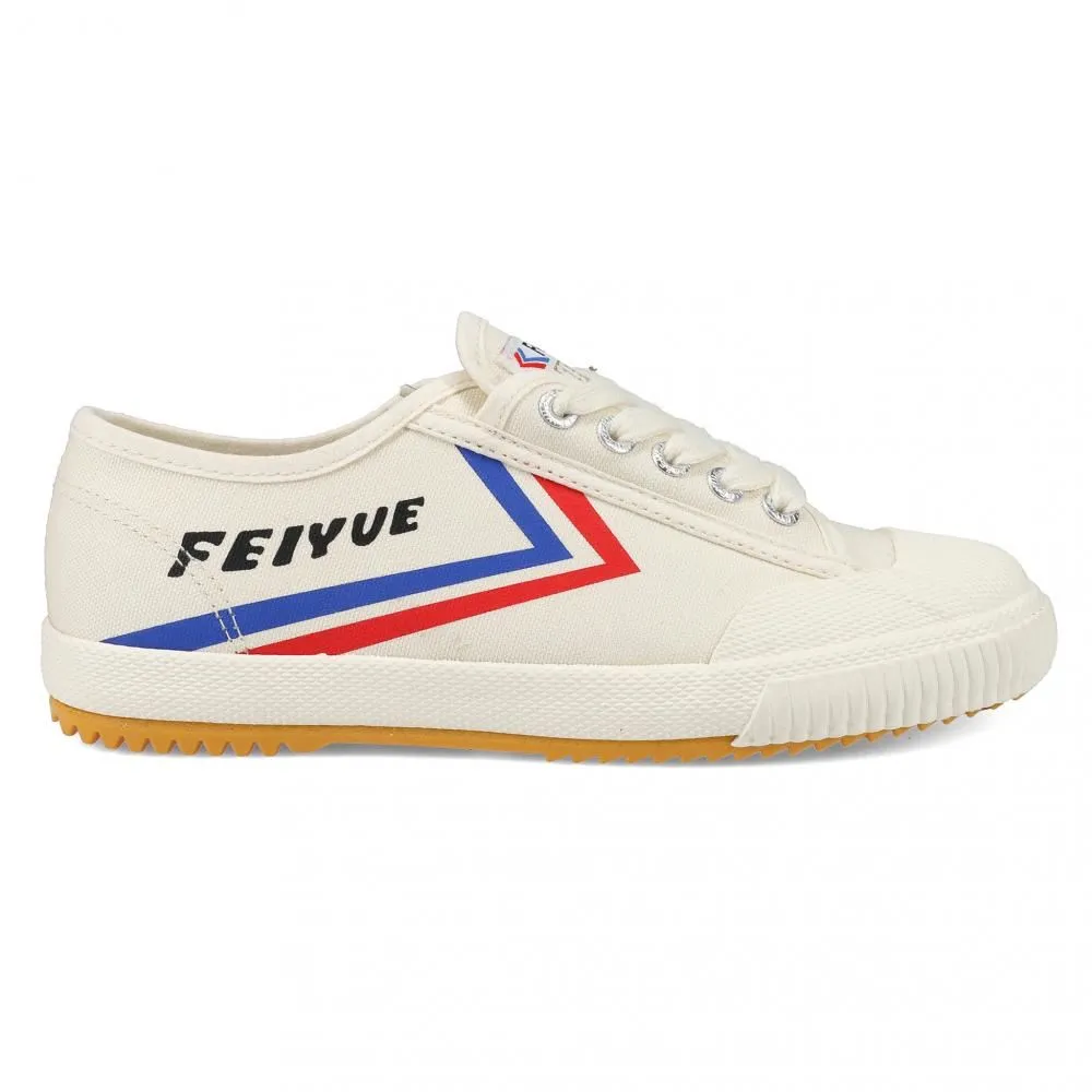 Feiyue Footwear Fe Lo 1920 Canvas Martial Arts/Gym/Lifing Shoes - Ivory / Blue / Red