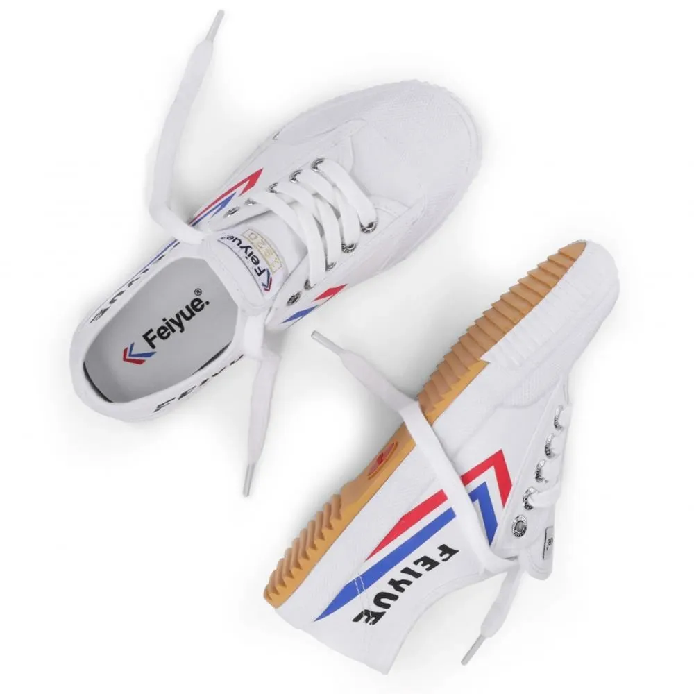 Feiyue Footwear Fe Lo 1920 Canvas Martial Arts/Gym/Lifing Shoes - White / Blue / Red