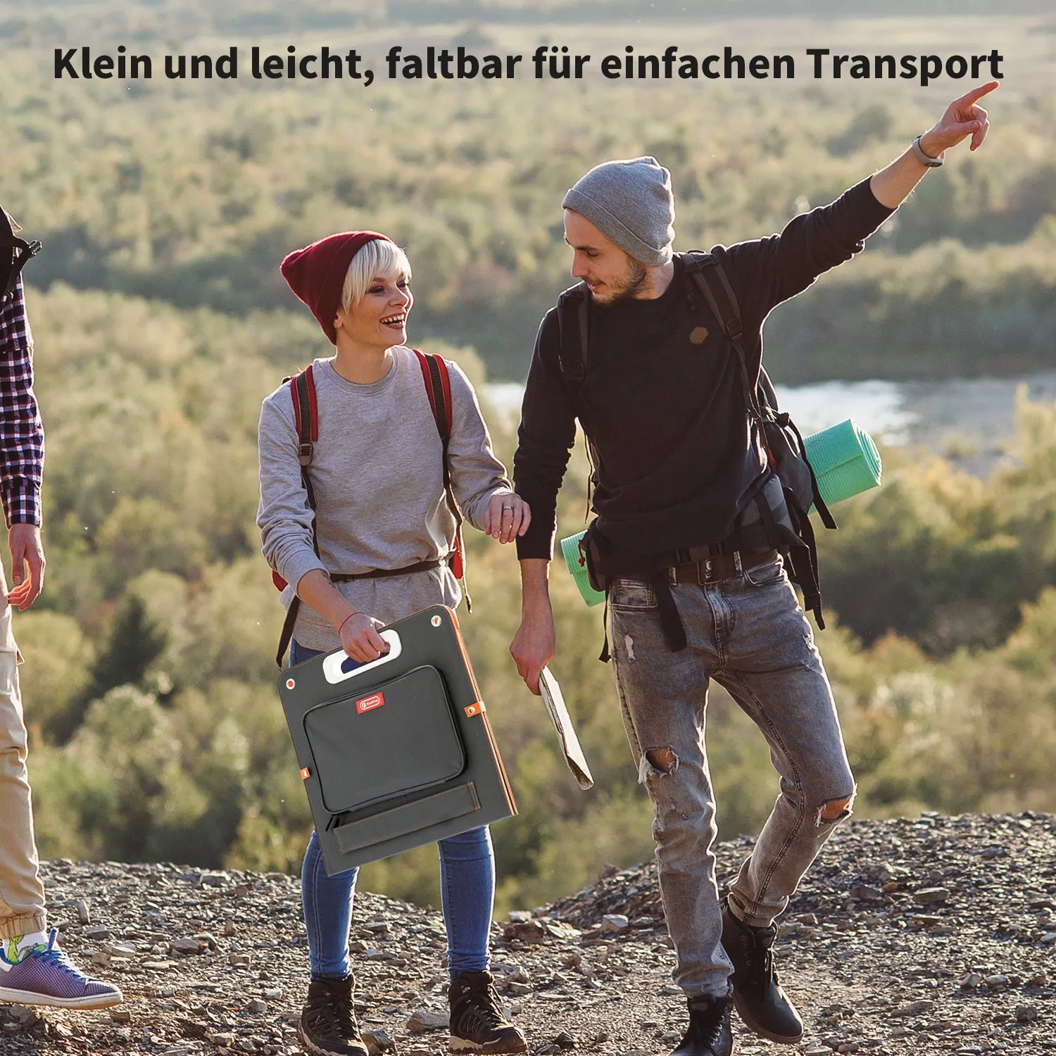Flashfish TSP100 Foldable Solar Panel | 100W/18V Portable Waterproof USB Energy Solar Cell Charger