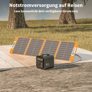 Flashfish TSP100 Foldable Solar Panel | 100W/18V Portable Waterproof USB Energy Solar Cell Charger