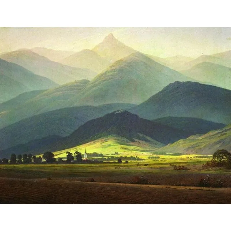 Foggy Mountain - Canvastly DIY Paint By Numbers