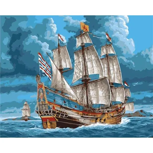 Frigate – Canvastly DIY Paint By Numbers