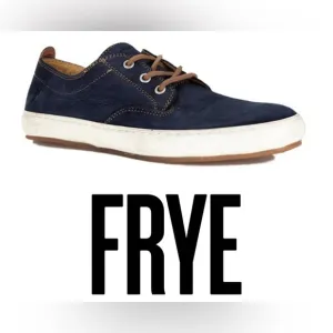FRYE Men's Norfolk Deck Shoes IndigoSunwash Nubuck Leather size 10
