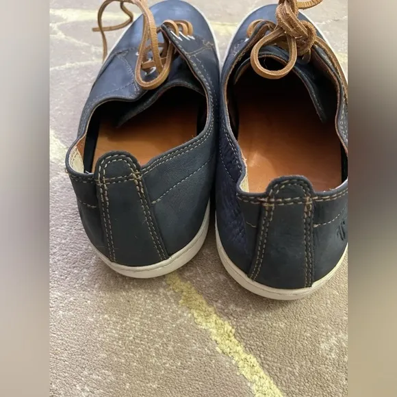 FRYE Men's Norfolk Deck Shoes IndigoSunwash Nubuck Leather size 10