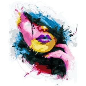 Fuchsia Lipstick – Canvastly DIY Paint By Numbers