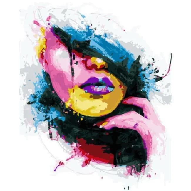 Fuchsia Lipstick – Canvastly DIY Paint By Numbers