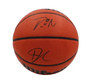Giannis Antetokounmpo & Damian Lillard Signed Milwaukee Bucks Wilson Basketball