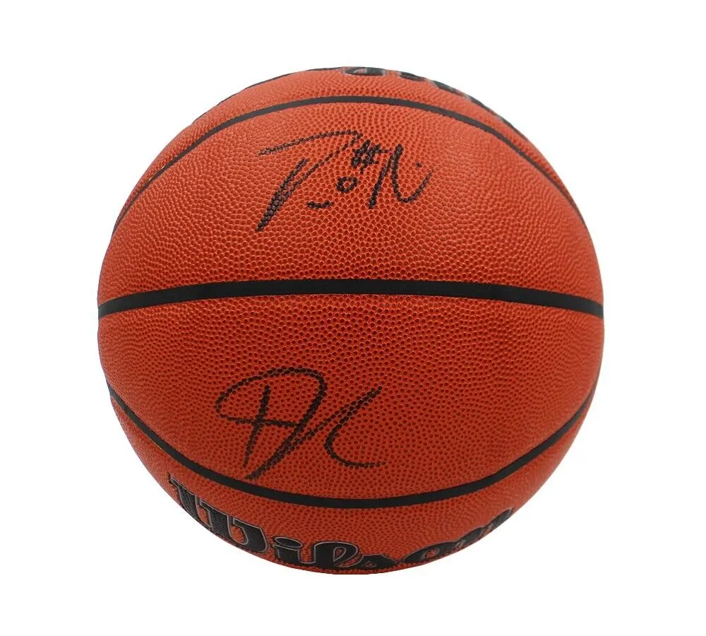 Giannis Antetokounmpo & Damian Lillard Signed Milwaukee Bucks Wilson Basketball