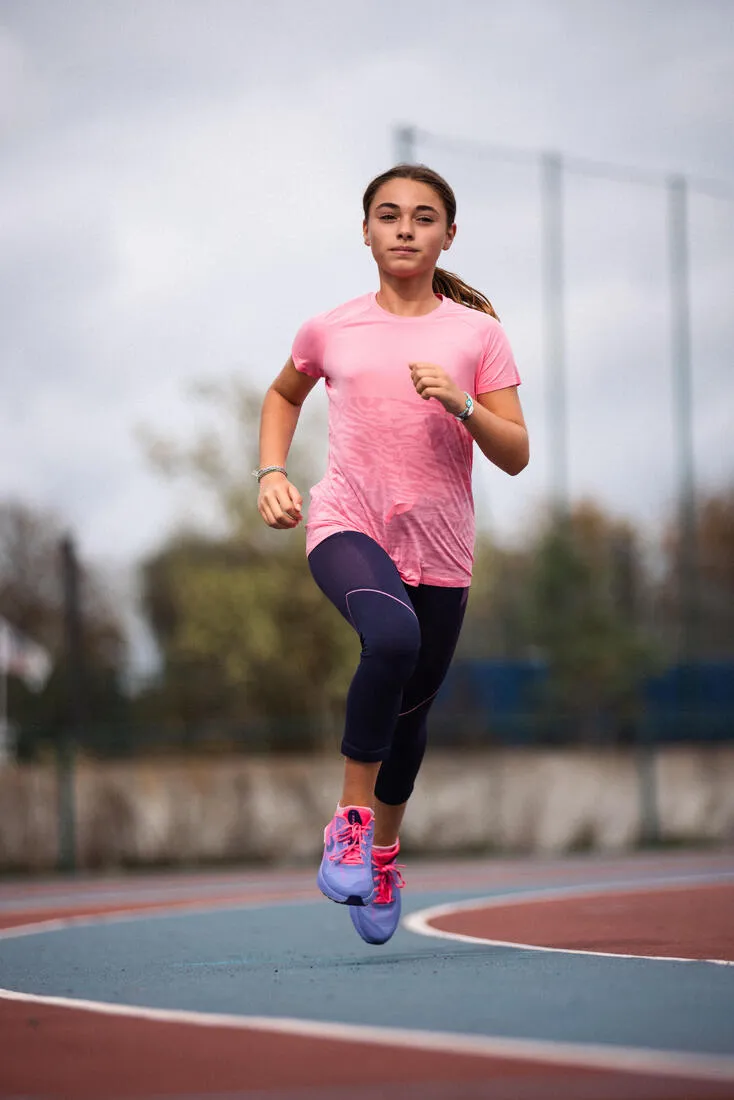 Girl's KIPRUN CARE 900 Seamless Running T-shirt - pink