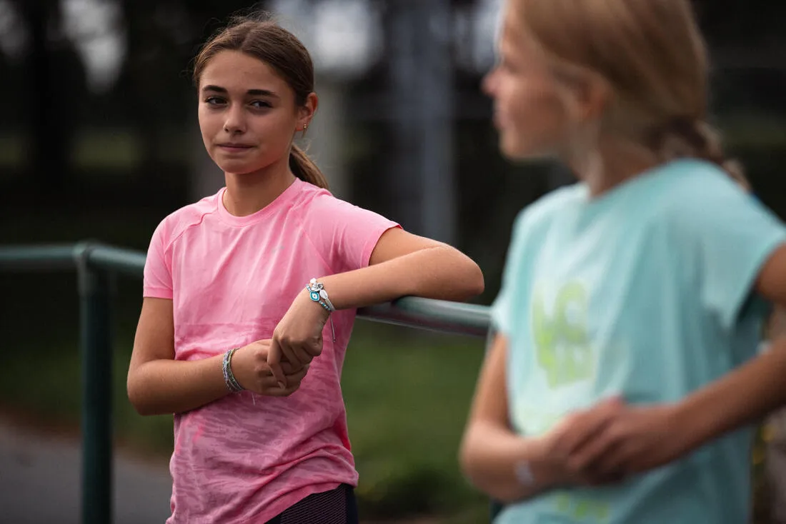 Girl's KIPRUN CARE 900 Seamless Running T-shirt - pink