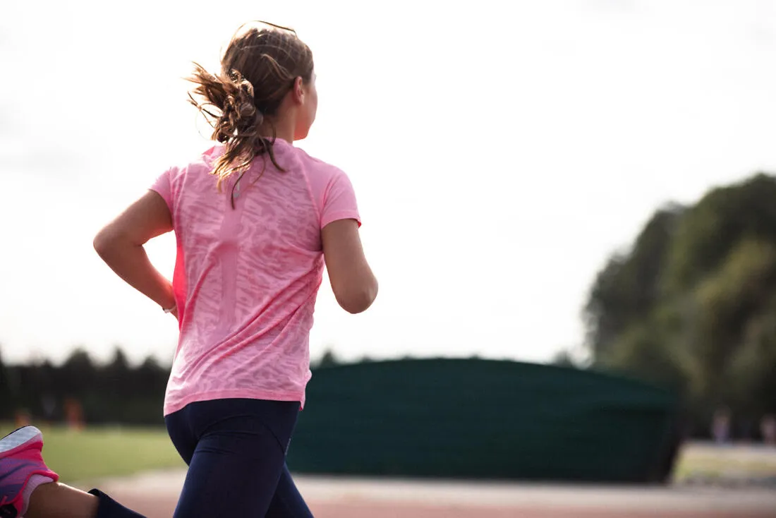 Girl's KIPRUN CARE 900 Seamless Running T-shirt - pink