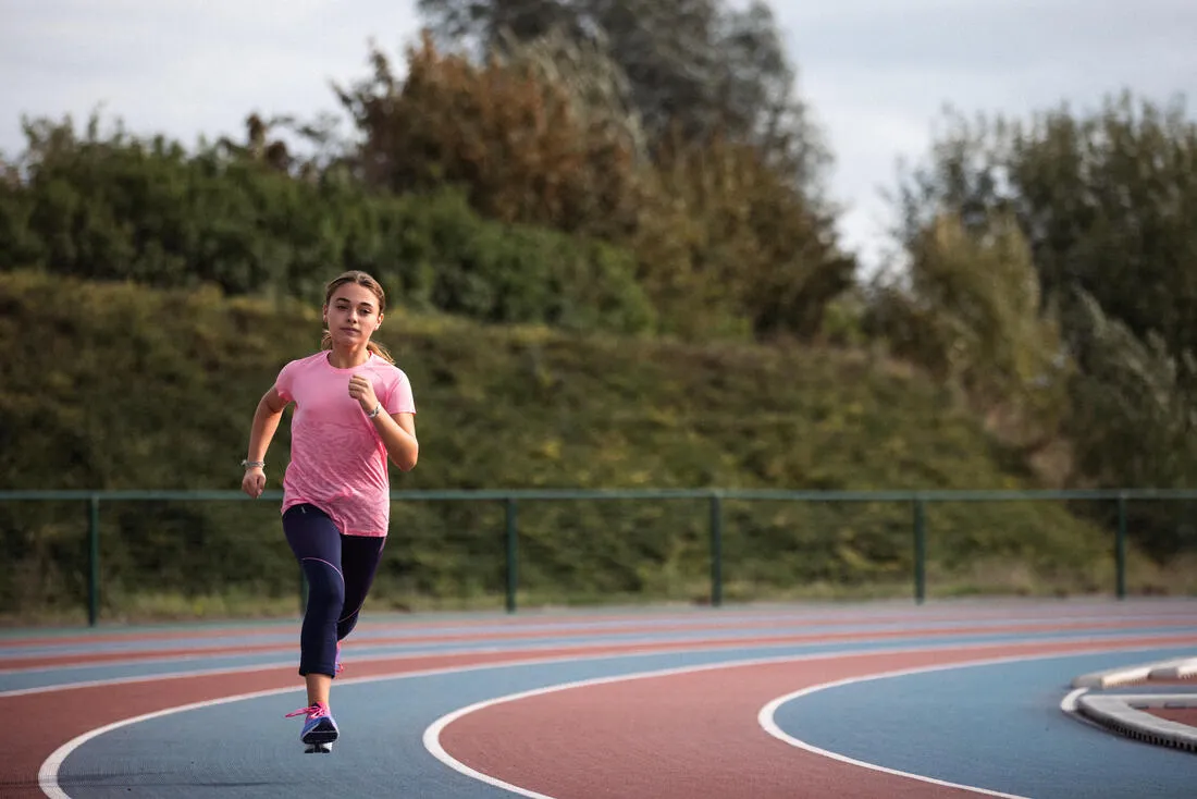 Girl's KIPRUN CARE 900 Seamless Running T-shirt - pink