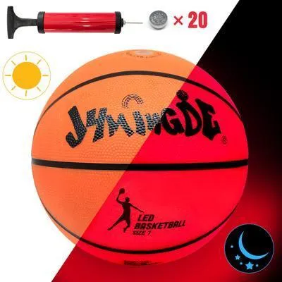 Glow In The Dark High Bright LED Light Up Basketball   Luminous Basketball Net Set