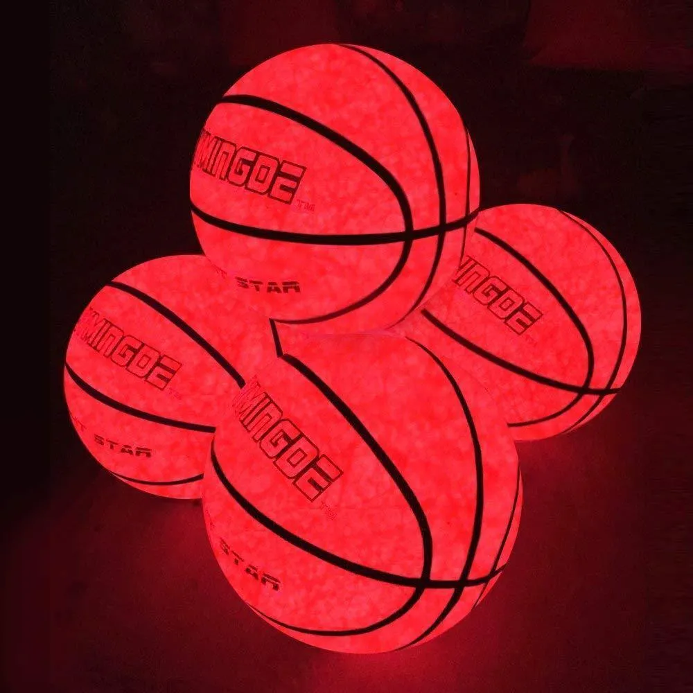 Glow In The Dark High Bright LED Light Up Basketball   Luminous Basketball Net Set