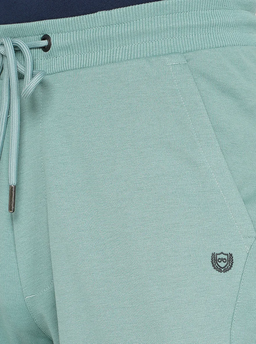 Green Solid Slim Fit Track Pant | JadeBlue