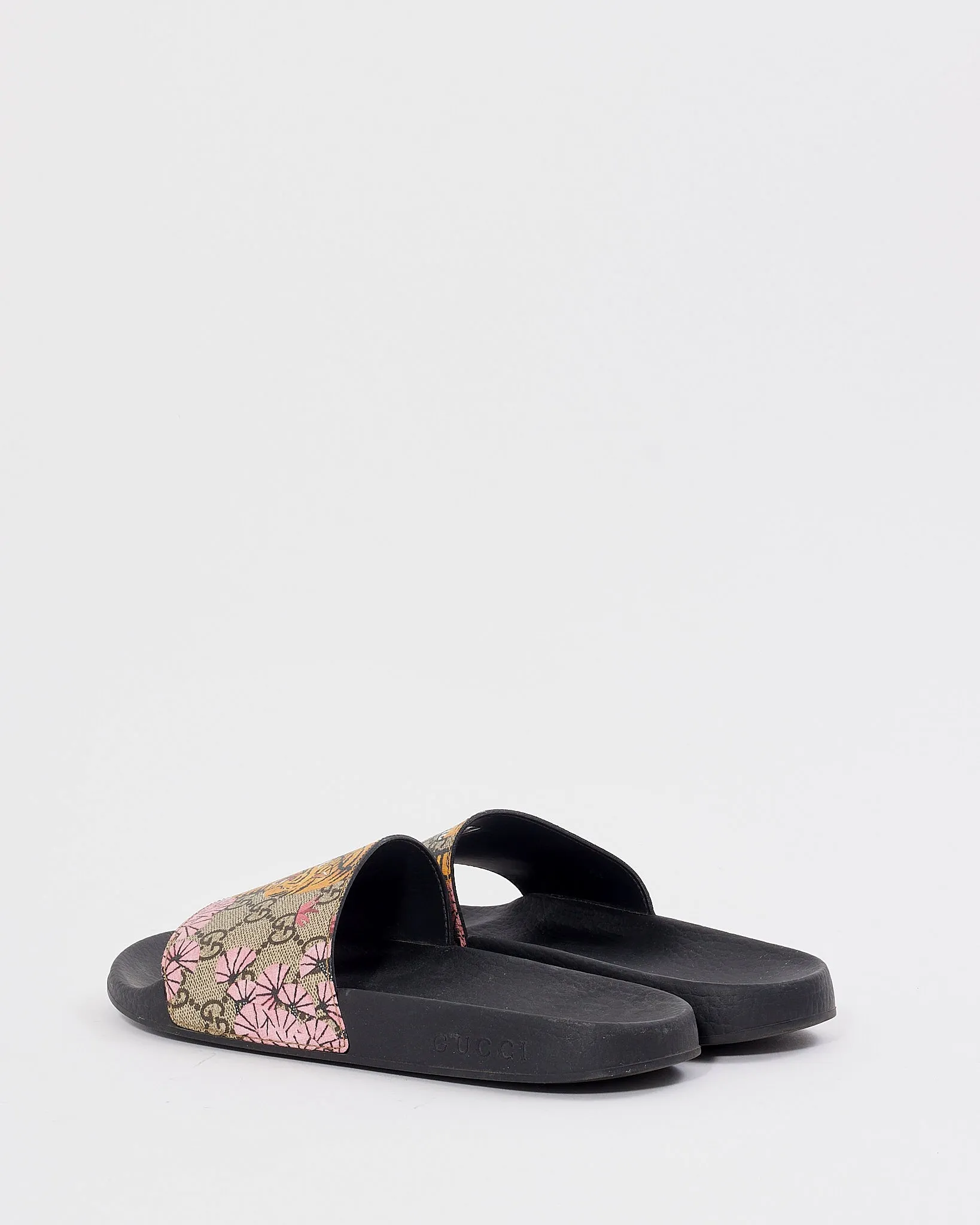 Gucci GG Tiger Print Canvas Pool Slides - 39