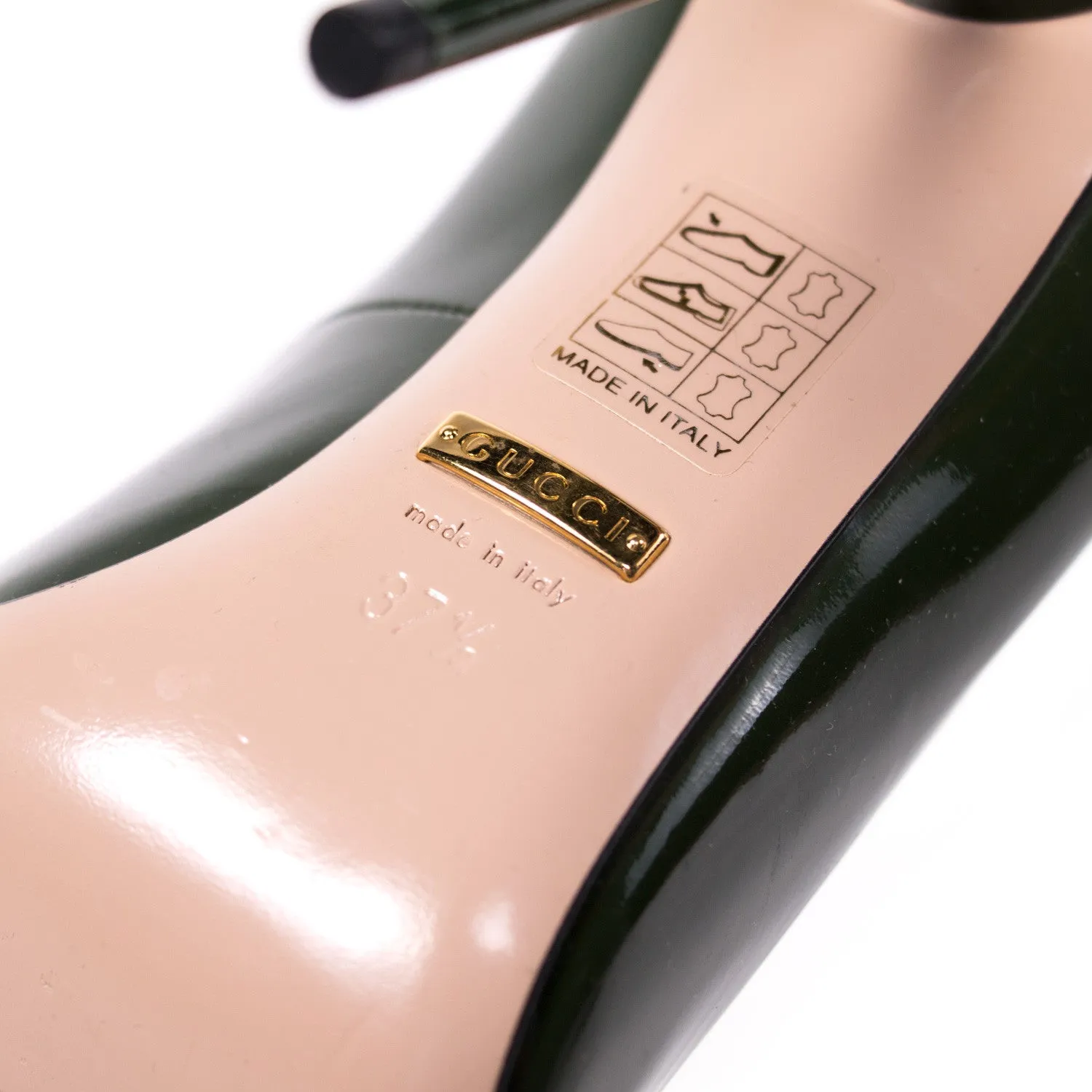 Gucci Pointed Toe Leather Pumps