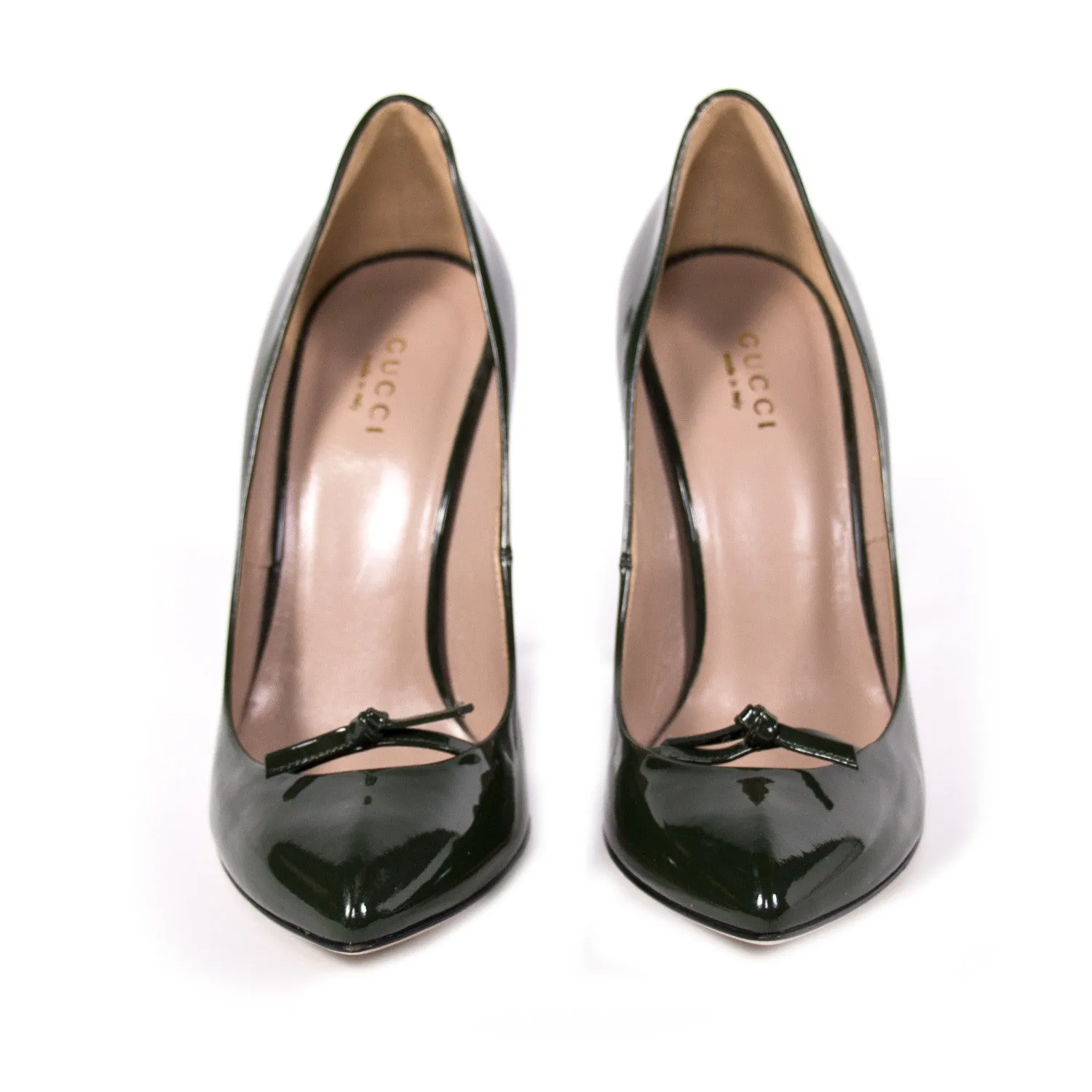 Gucci Pointed Toe Leather Pumps