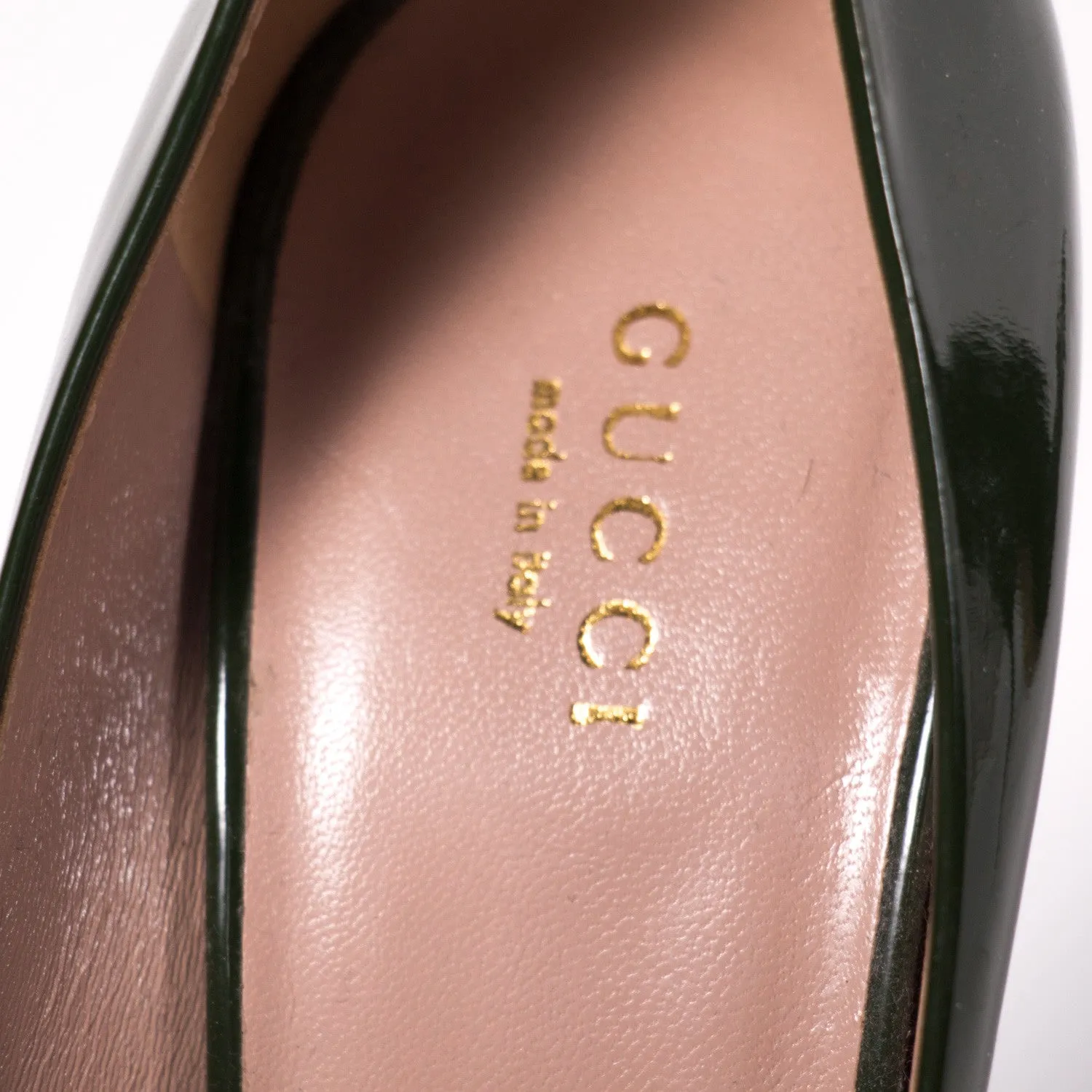 Gucci Pointed Toe Leather Pumps