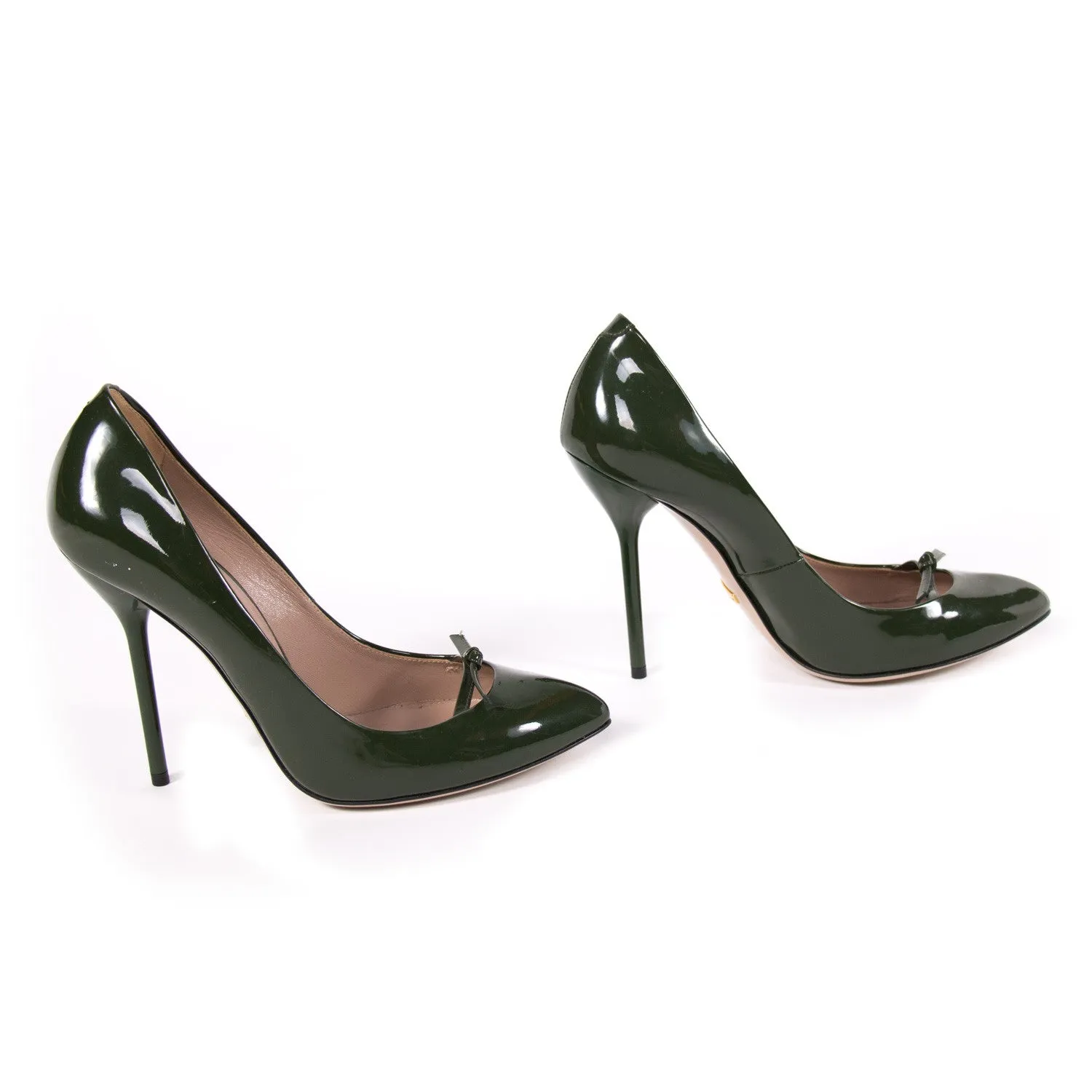 Gucci Pointed Toe Leather Pumps