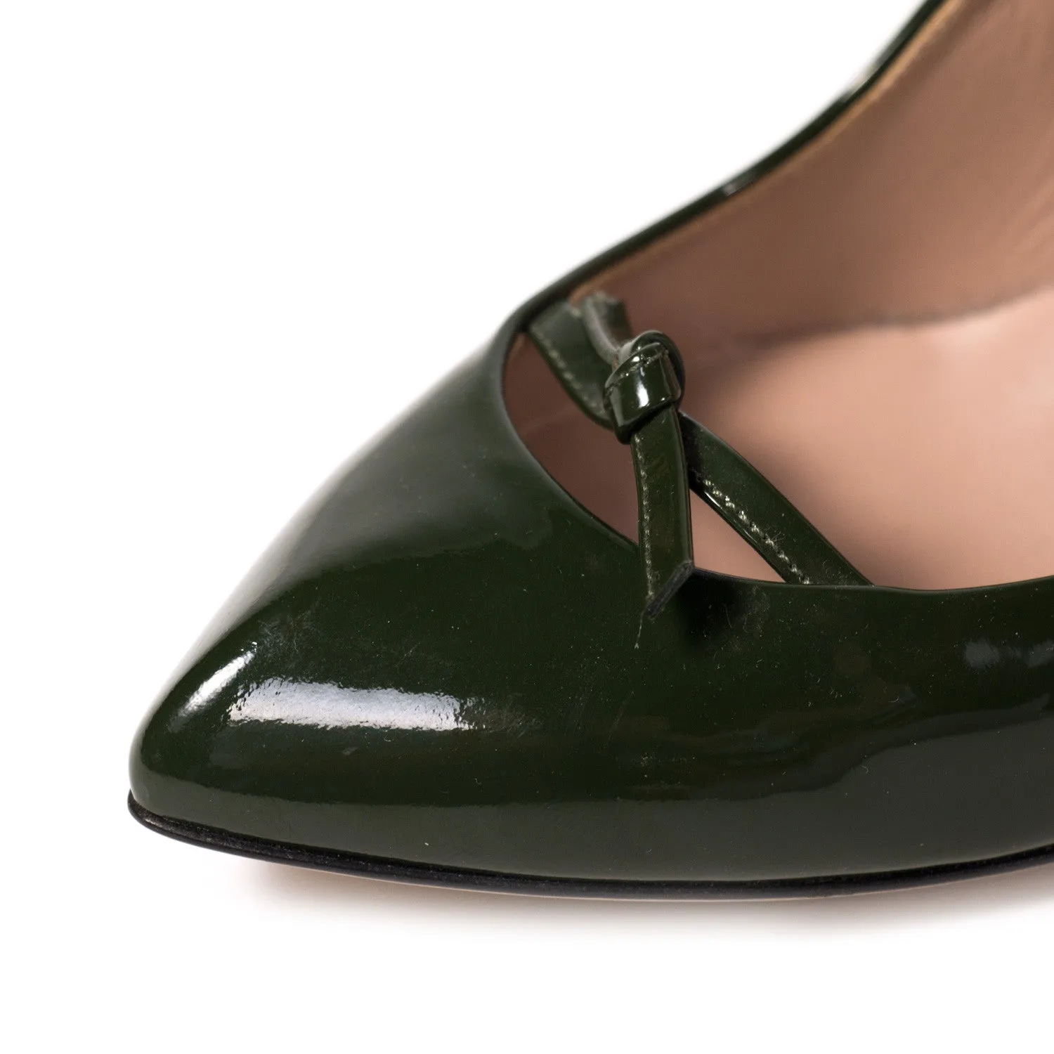 Gucci Pointed Toe Leather Pumps