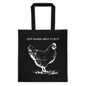 Guess What? Chicken Butt Two Sided Print Tote Bag