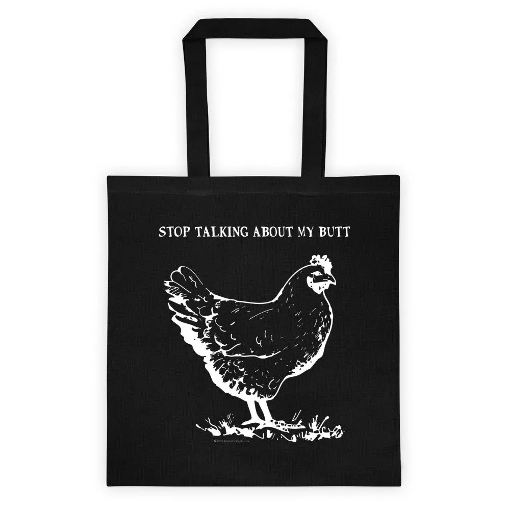 Guess What? Chicken Butt Two Sided Print Tote Bag
