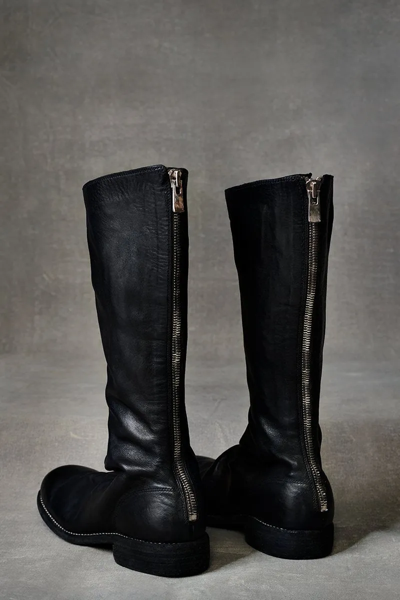 Guidi Knee High Back Zip Boot