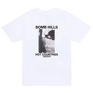 GX1000 - Bomb Hills Not Countries Tee White