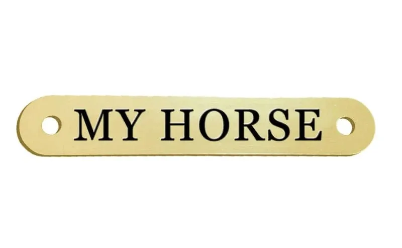 Hamag Thoroughbred Halter Custom with two Name Plates