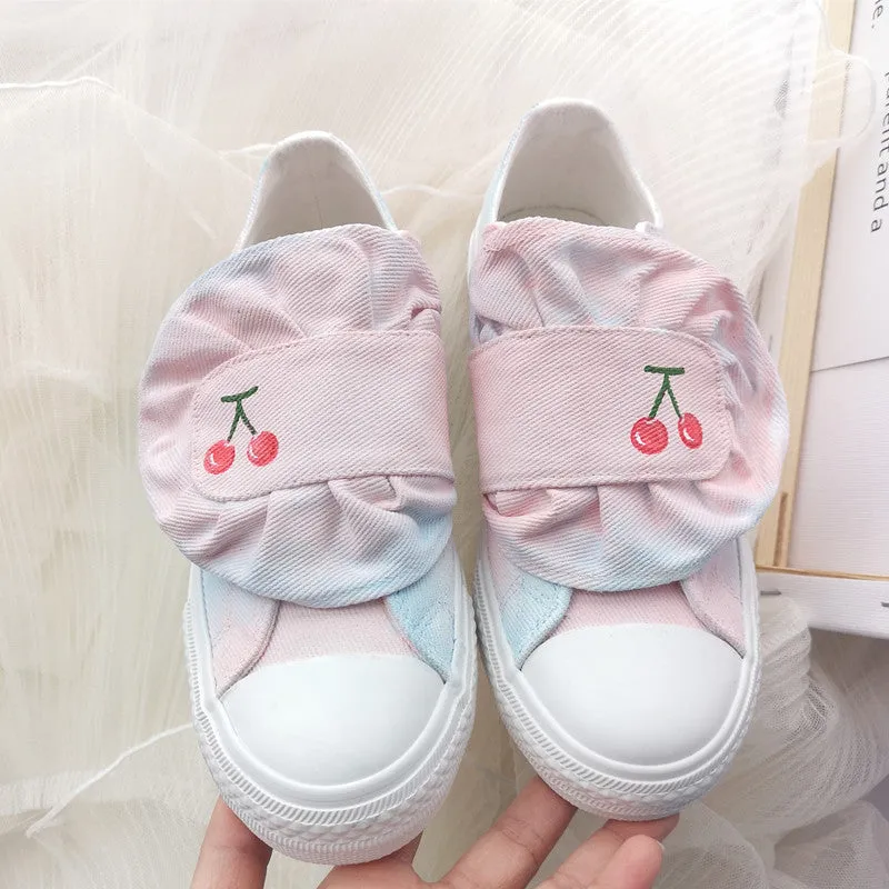 Hand-painted gradient canvas shoes YC21981