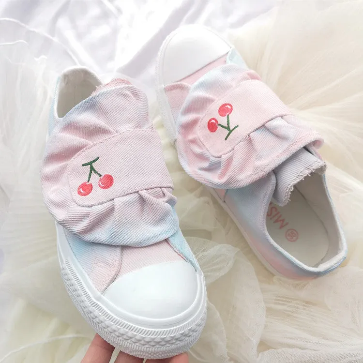 Hand-painted gradient canvas shoes YC21981