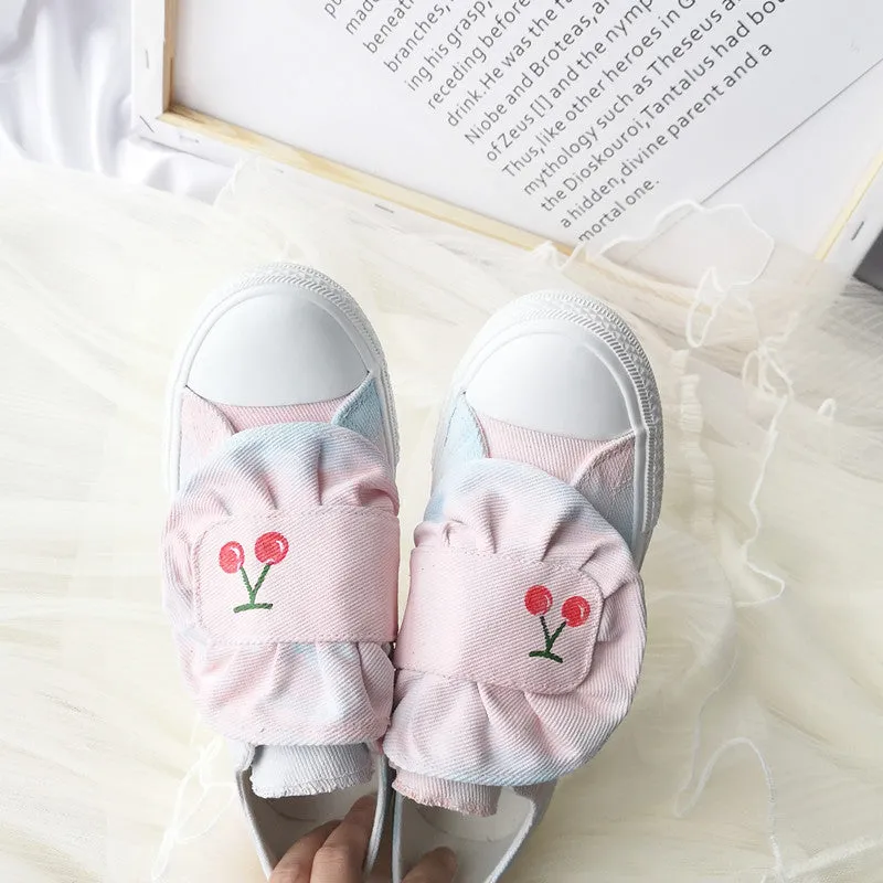 Hand-painted gradient canvas shoes YC21981