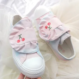 Hand-painted gradient canvas shoes YC21981