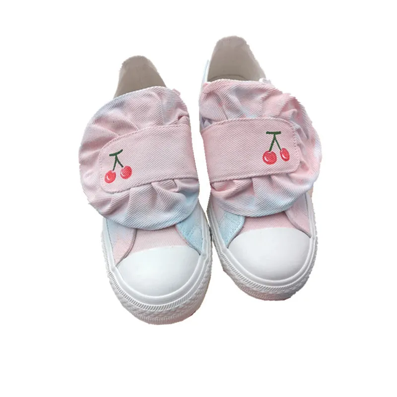 Hand-painted gradient canvas shoes YC21981