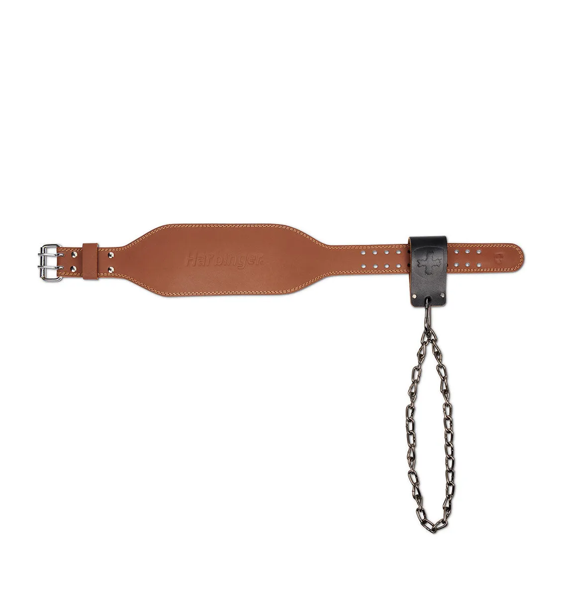 Harbinger 36" Leather Dip Belt Attachment - Gunmetal