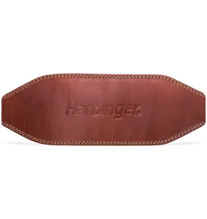 Harbinger 6" Oiled Leather Weight Lifting Belt - Natural