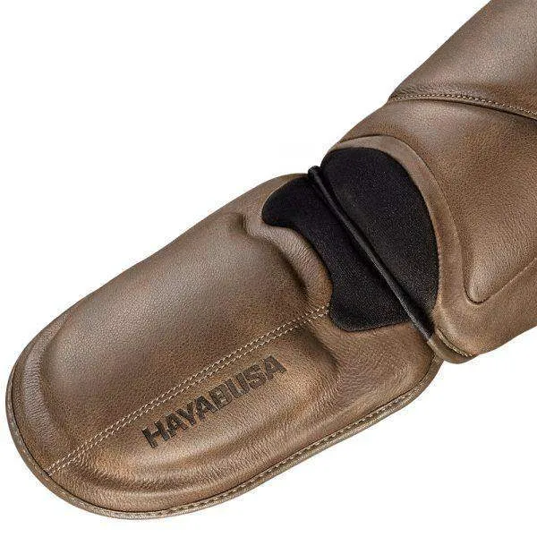 HAYABUSA® T3 LX Vintage Striking Shin Guards - Brown