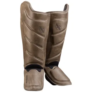 HAYABUSA® T3 LX Vintage Striking Shin Guards - Brown