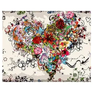 Heart Full of Flowers – Canvastly DIY Paint by Numbers