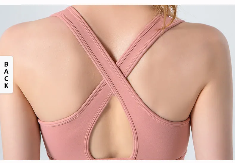 High Impact Cross Back Sports Bra