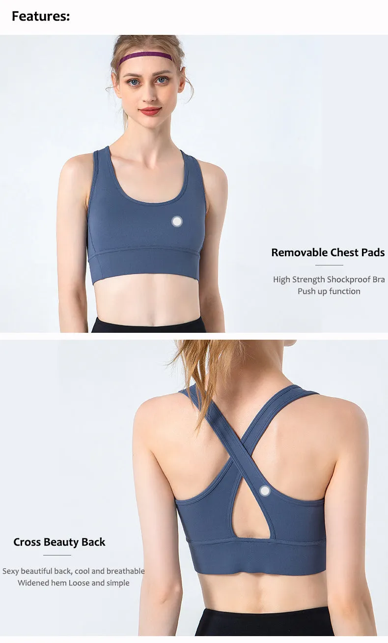 High Impact Cross Back Sports Bra